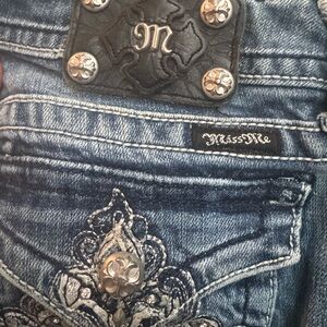 Miss Me Embellished Dark Blue Jeans